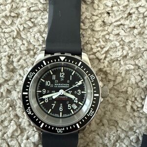 Marathon Black and Silver Watch